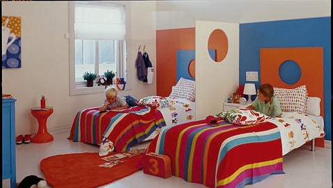 ¿De qué color pinto la habitación del niño?